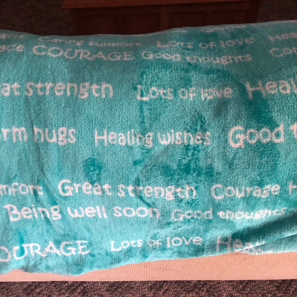 Blankiegram Healing Thoughts Blanket Teal